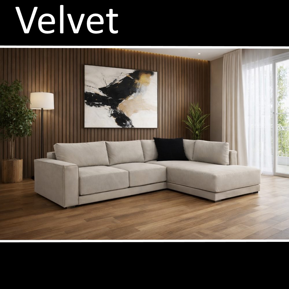 Velvet Γωνιακός καναπές Έπιπλα Ζάγκα 1 Velvet, Γωνιακός καναπές, Έπιπλα Ζάγκα