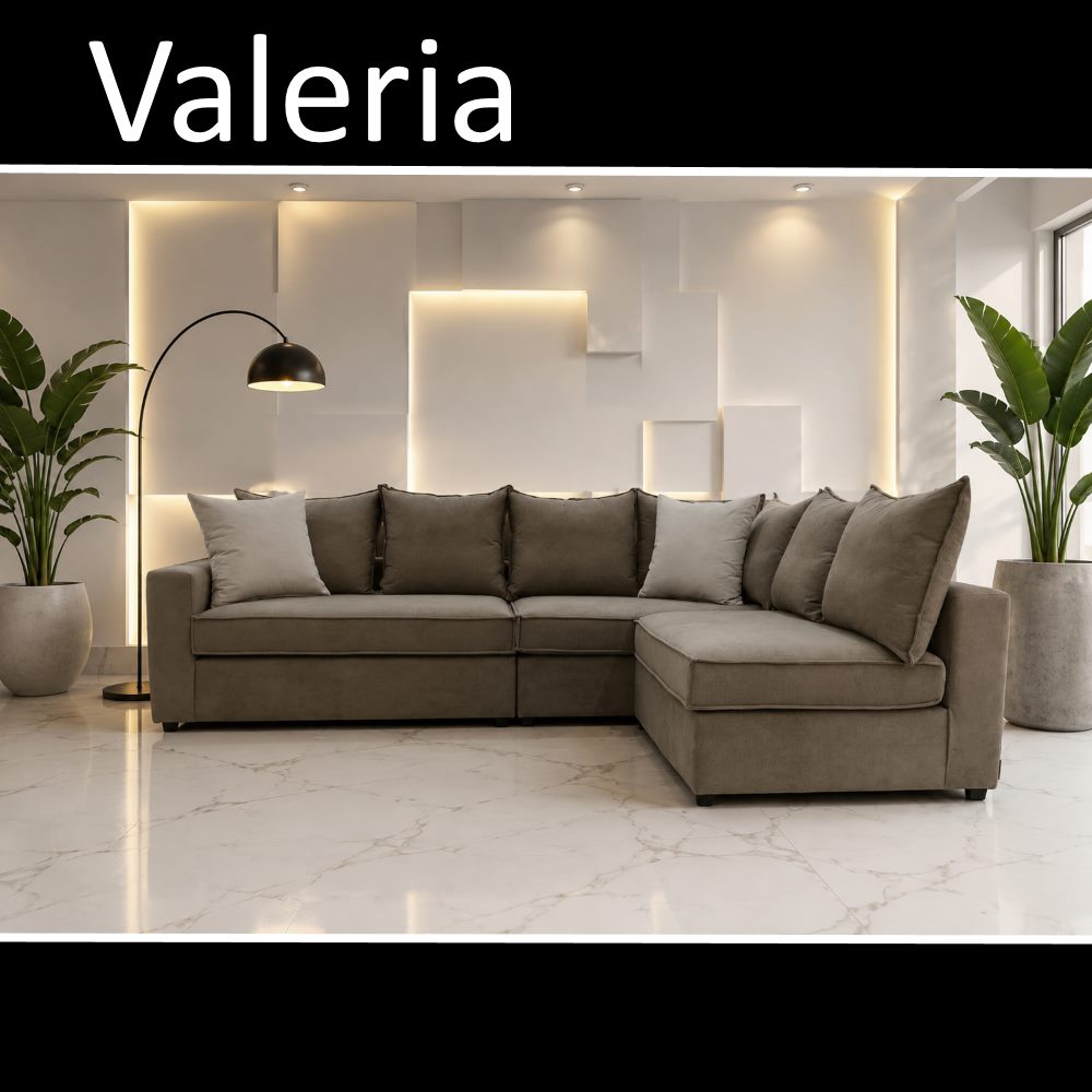 Valeria Γωνιακός καναπές Έπιπλα Ζάγκα Valeria, Γωνιακός καναπές, Έπιπλα Ζάγκα